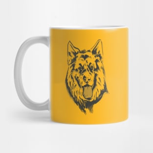 German Shepherd Lineal Mug